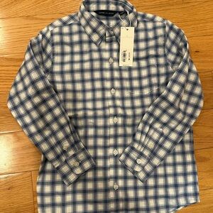 Janie and Jack Blue Checkered Boys Shirt 5T NWT